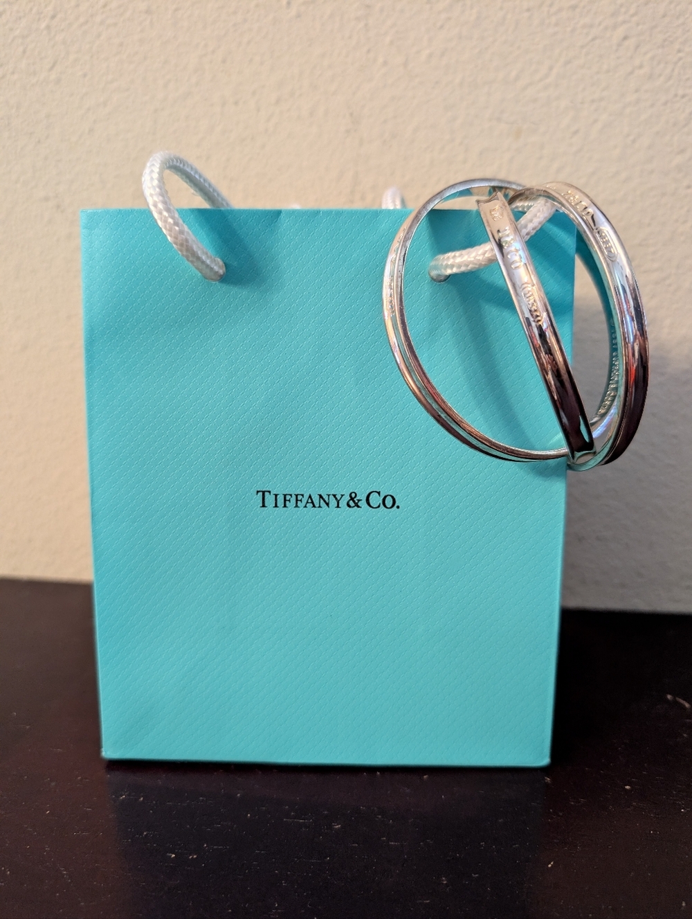 Vintage Rare Tiffany & Co. 1837 Triple Entwined/Interlocking Bangle Bracelets SS